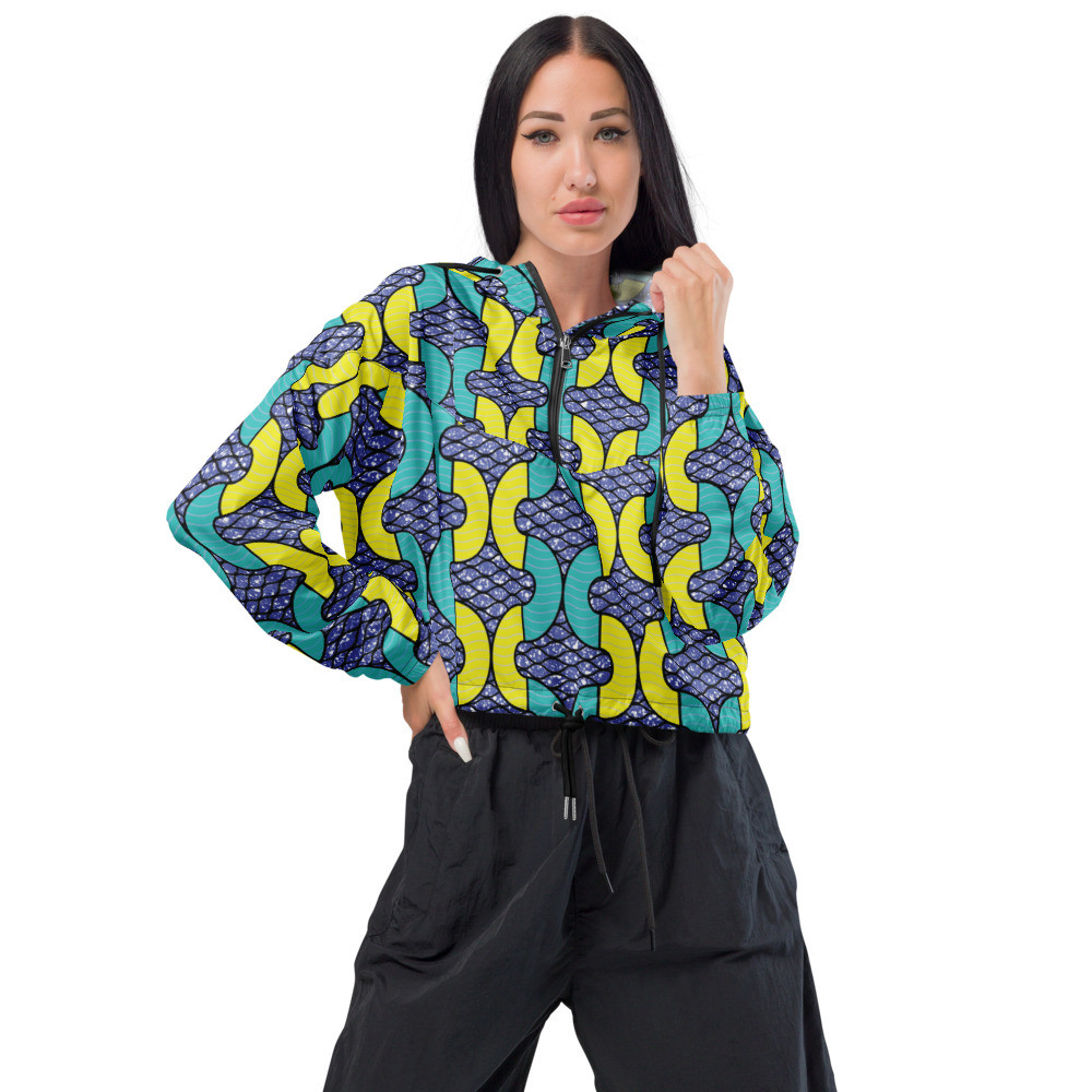 Women’s Snakes Inspired cropped windbreaker
