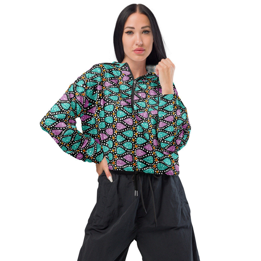 Women’s Icy Drops cropped windbreaker
