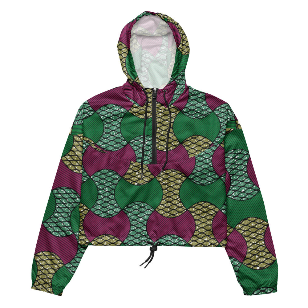 Women’s Partial Bows cropped windbreaker