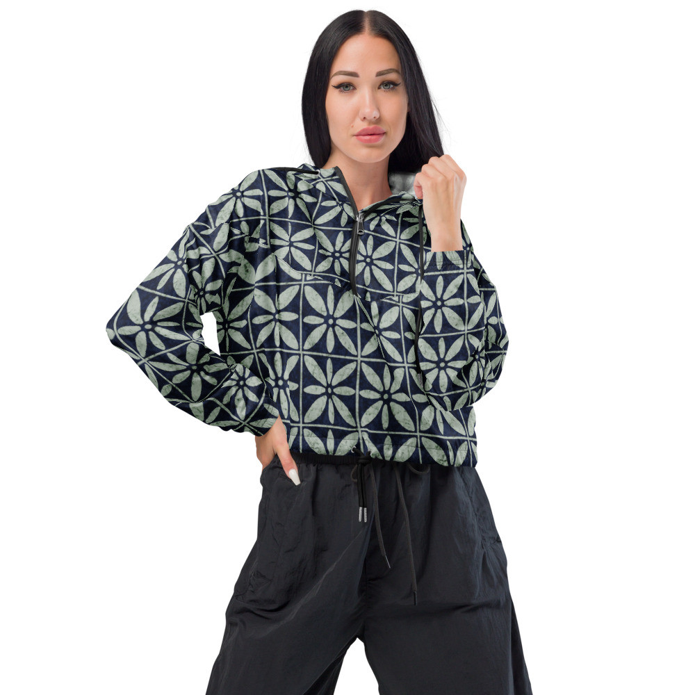 Women’s Adire II cropped windbreaker
