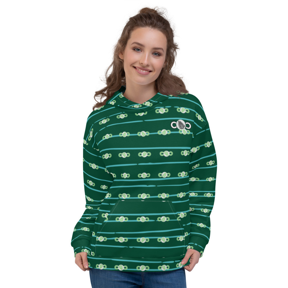 Green Pattern Unisex Hoodie