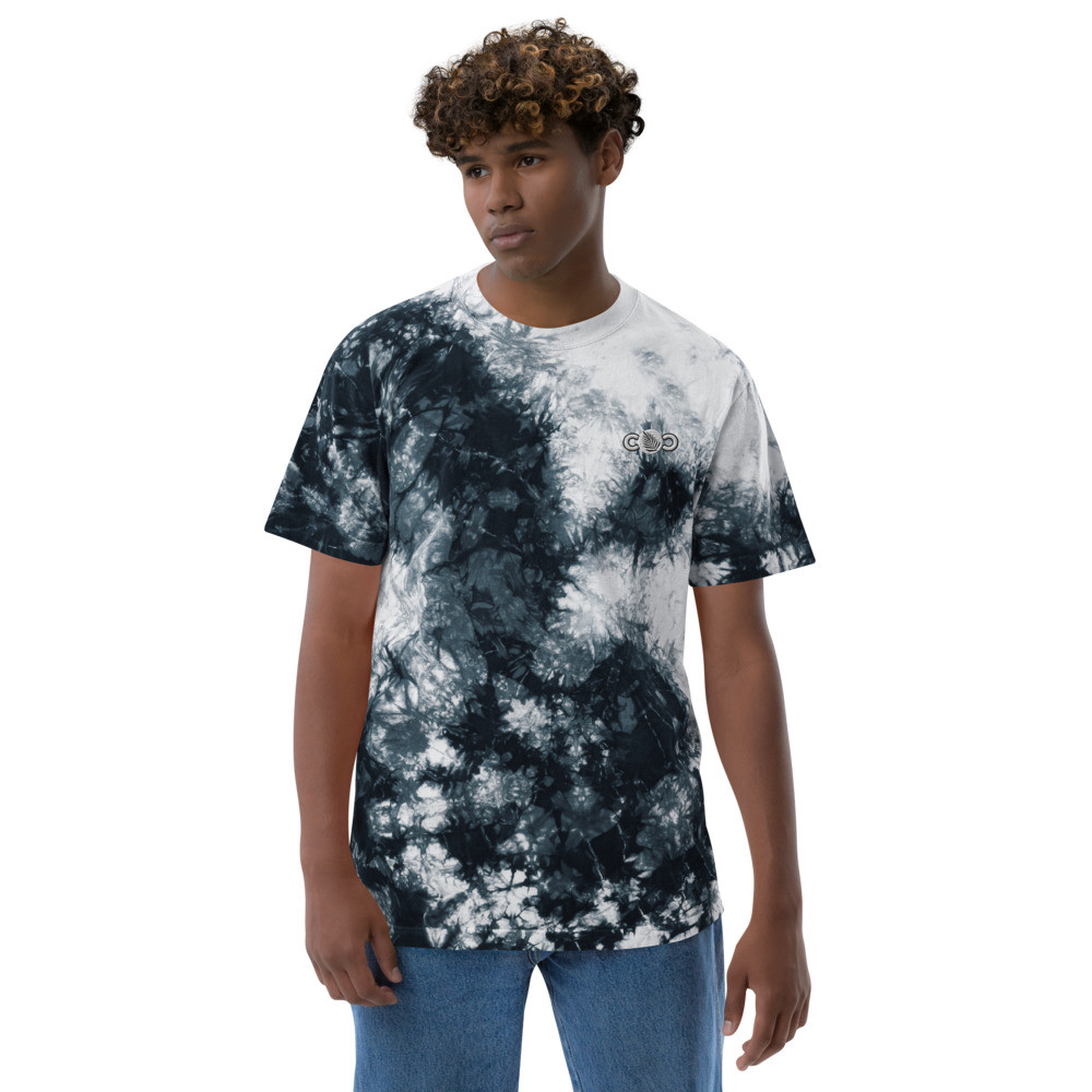 White Oversized tie-dye t-shirt