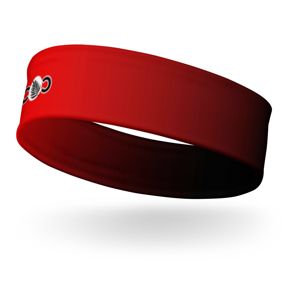 Red Fading to Black Headband