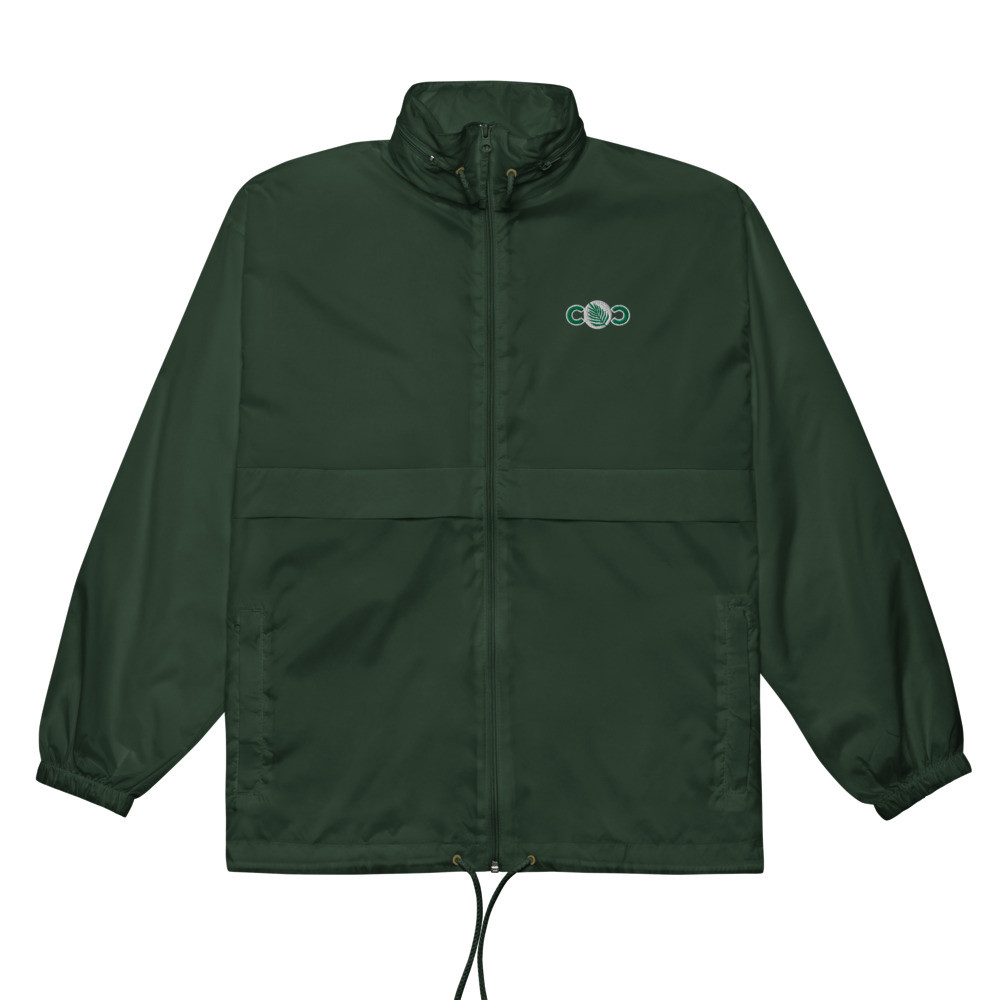 Forest Green Unisex windbreaker