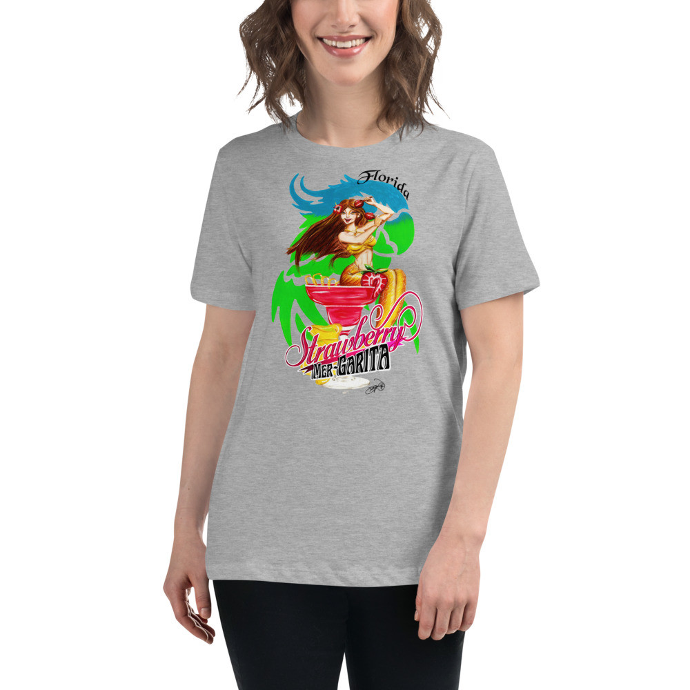 Strawberry Mer-Garita Women's Relaxed T-Shirt