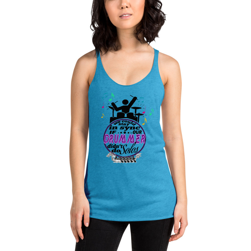 Drum Solo Women's Racerback Tank
