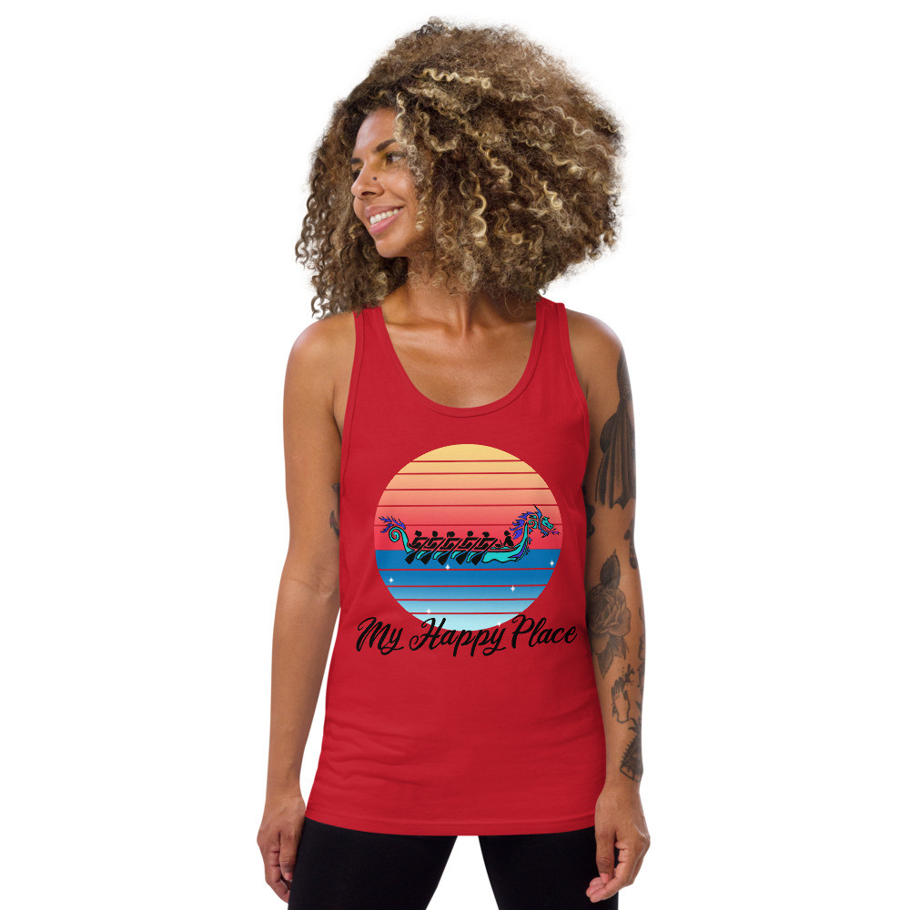 Happy Place unisex Tank Top