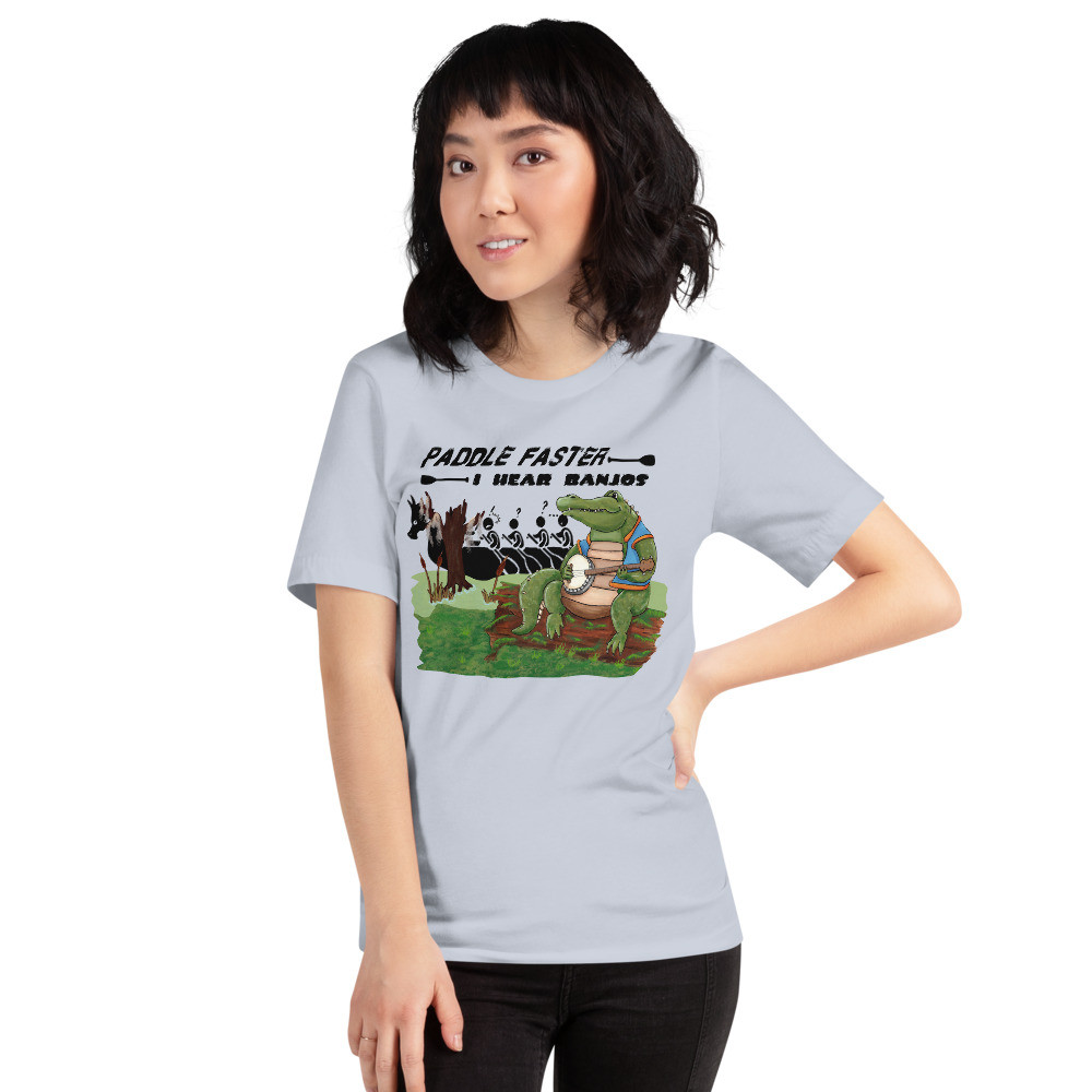 Paddle Faster Unisex t-shirt