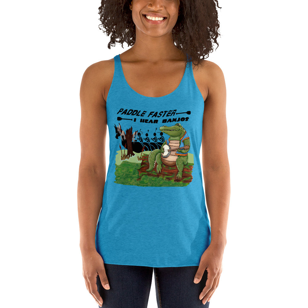 Paddle Faster Women's Racerback Tank