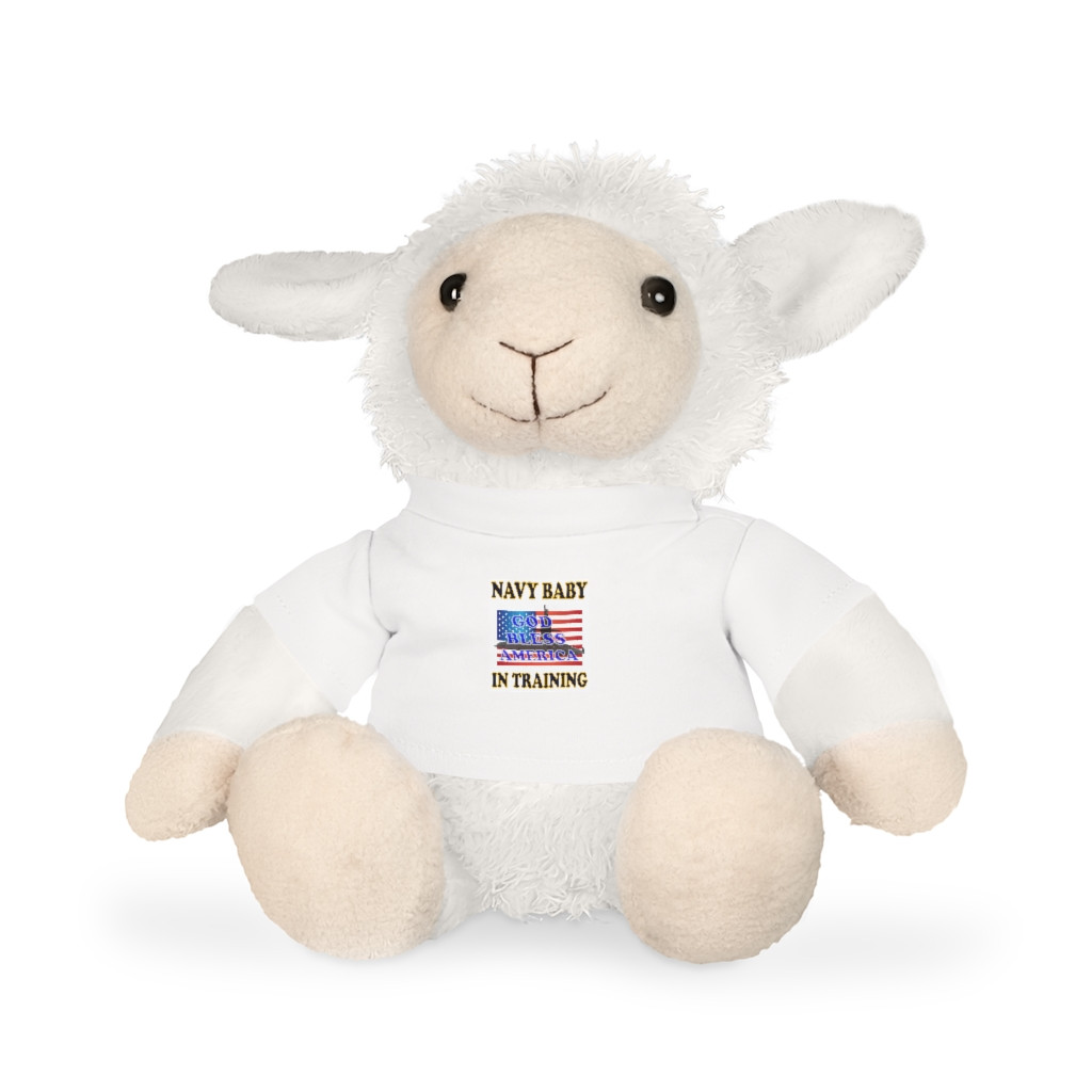 Navy Baby Plush Toy with T-Shirt
