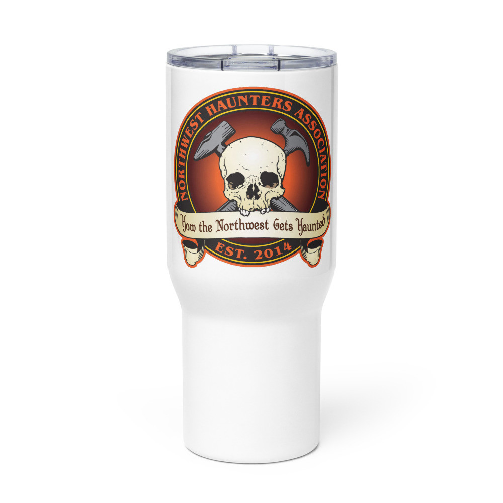 Travel mug with a handle