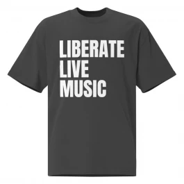 ROCK SHOW COLLECTION | LIBERATE LIVE MUSIC | OVERSIZED EURO TEE