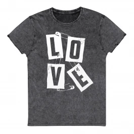 SAFETY PIN LOVE | VINTAGE DENIM T-SHIRT