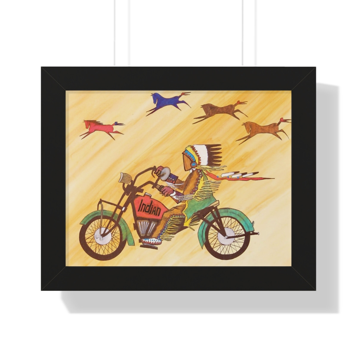 Moto—Darell Marcus Kills In Sight—Framed Horizontal Poster