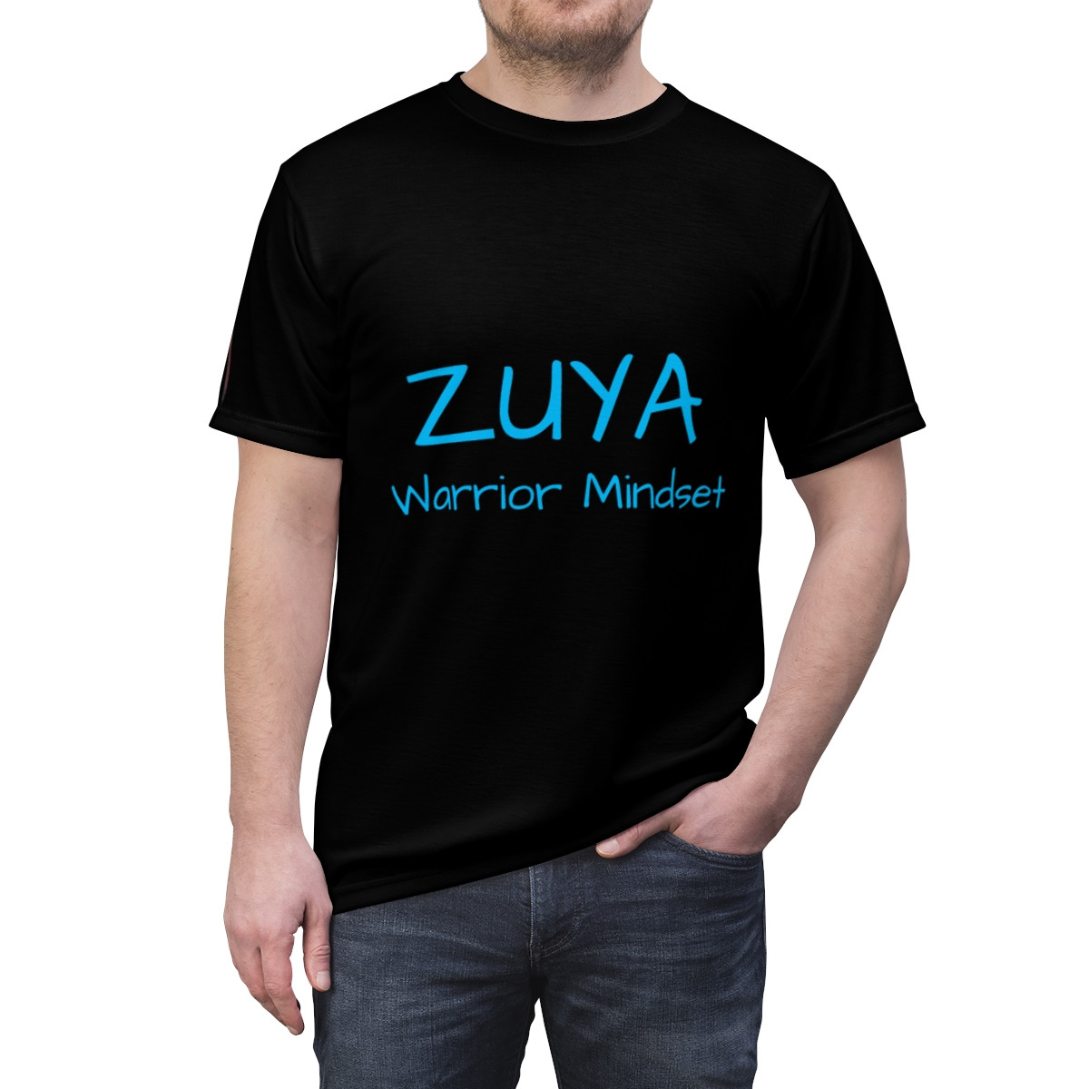 Zuya-Warror Mindset—Unisex Cut & Sew Tee (AOP)