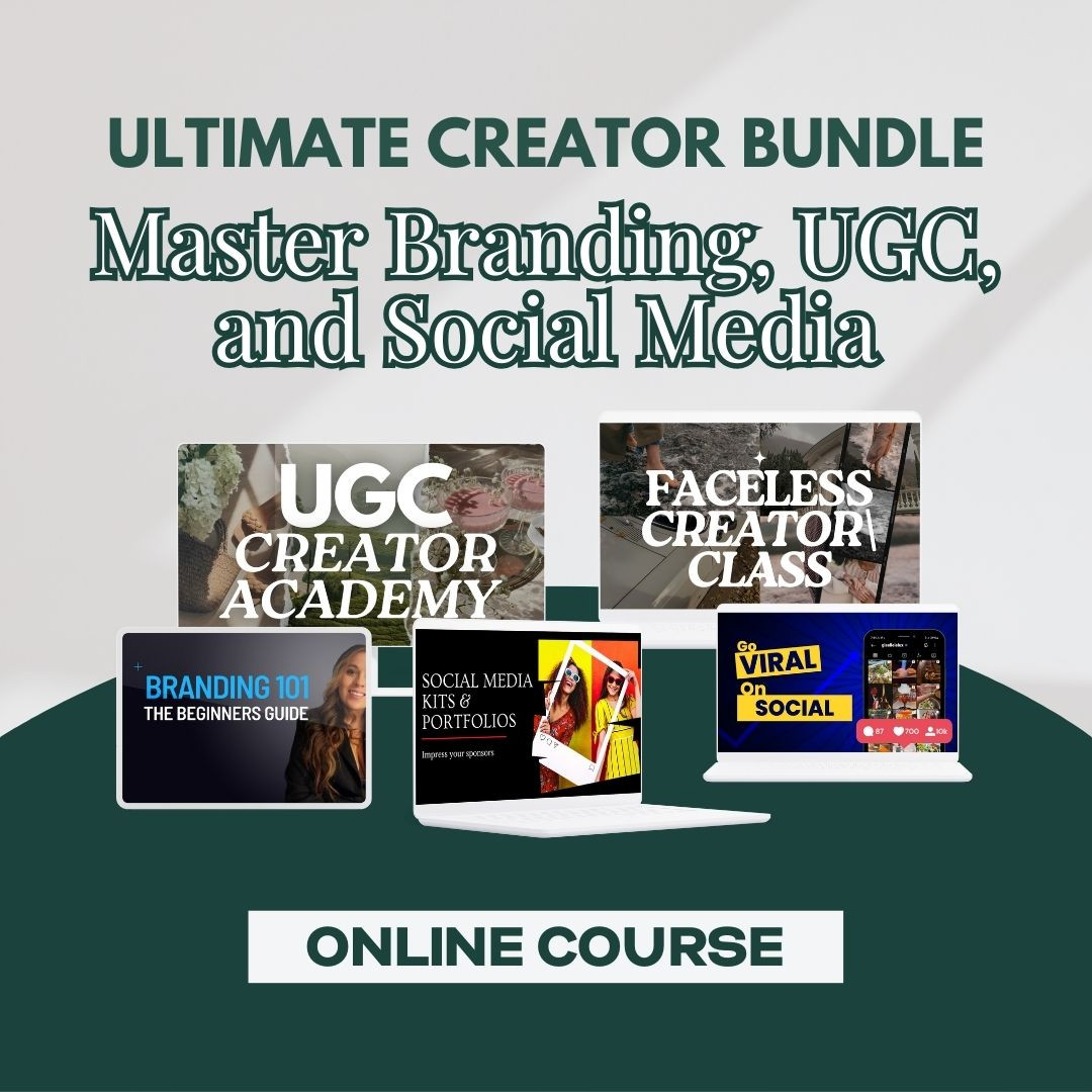 Online Course - Ultimate Creator Bundle (Master Branding, UGC, and Social Media)