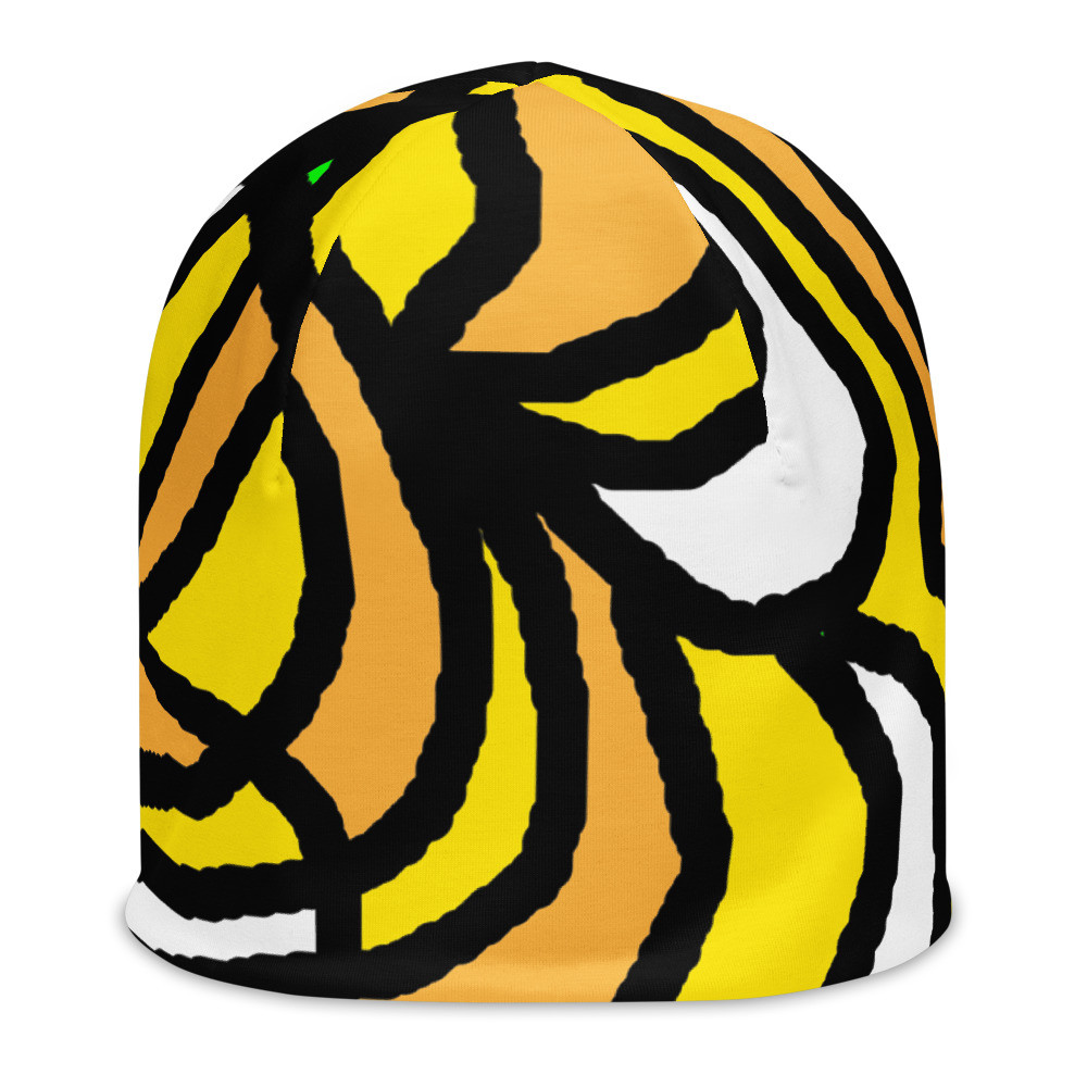 All-Over Print Beanie Mütze Kappe Katzenartig original dELLaS 2022