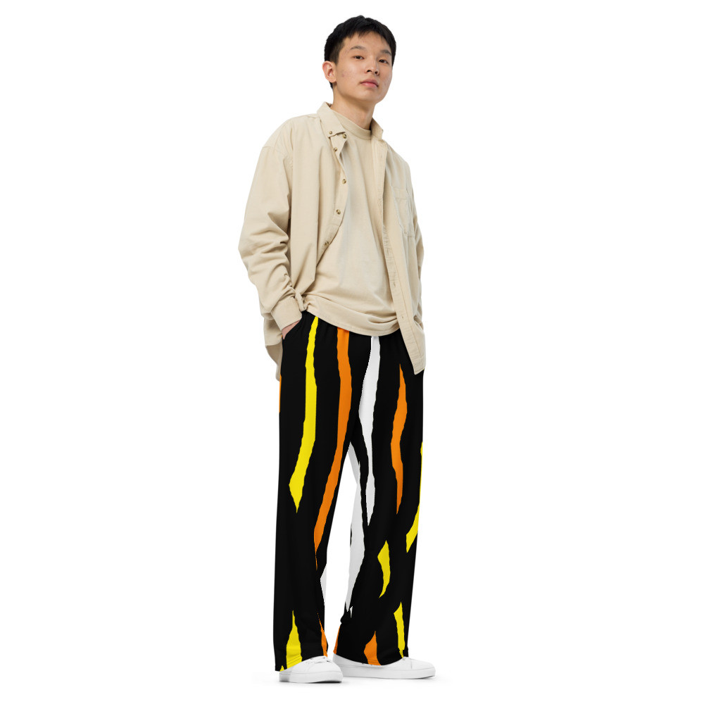 All-over print unisex wide-leg pants  Hosen katzenartig original dELLaS 2022