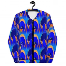 Unisex Bomber Jacket, Textildesign dELLaS 2023