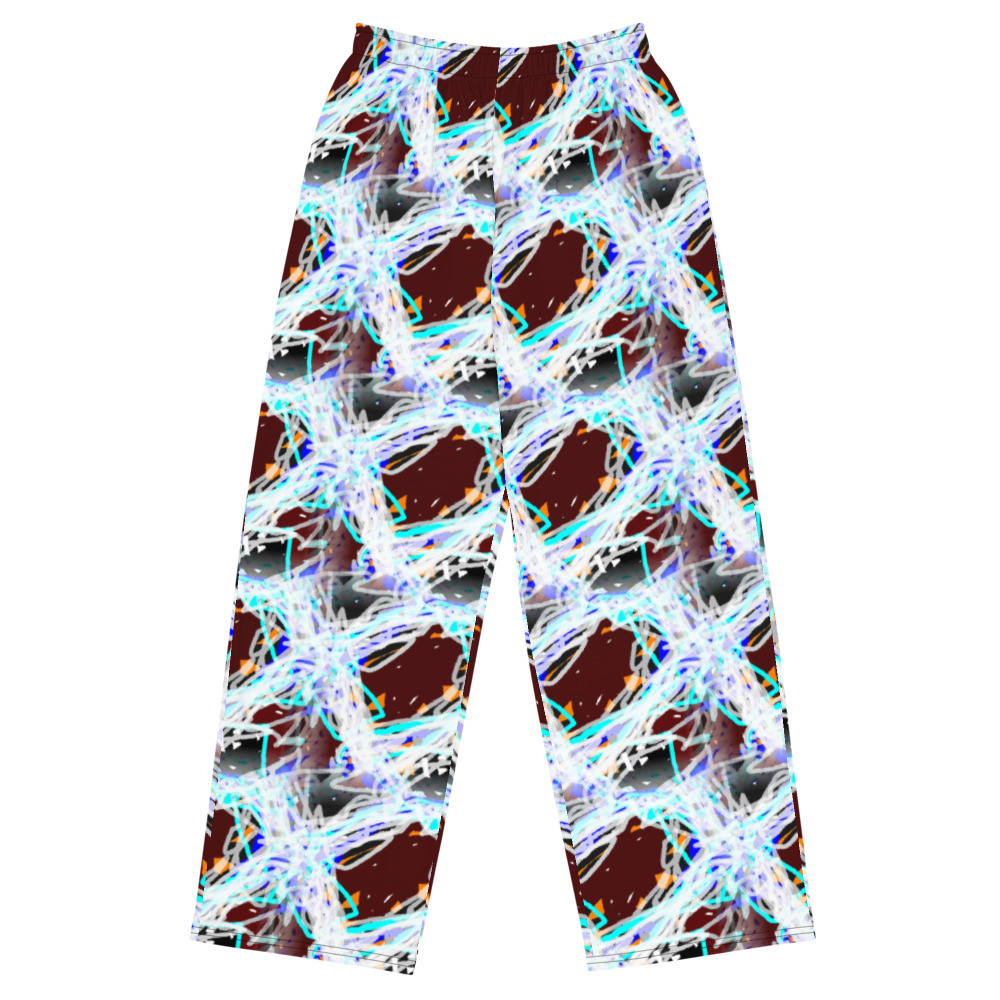 All-over print unisex wide-leg pants, Hosen für Sie und ihn original dELLaS 2023