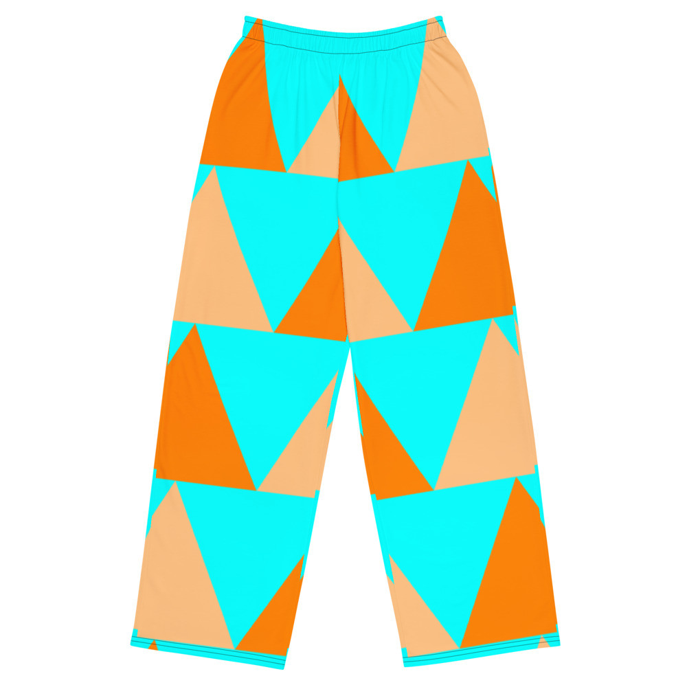 All-over print unisex wide-leg pants, hosen für Sie und Ihn Dreieck original dELLaS 2023 