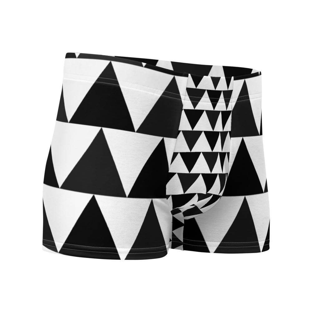Boxer Briefs, Unterhosen für Ihn schwarz weis Dreieck original dELLaS 2023 