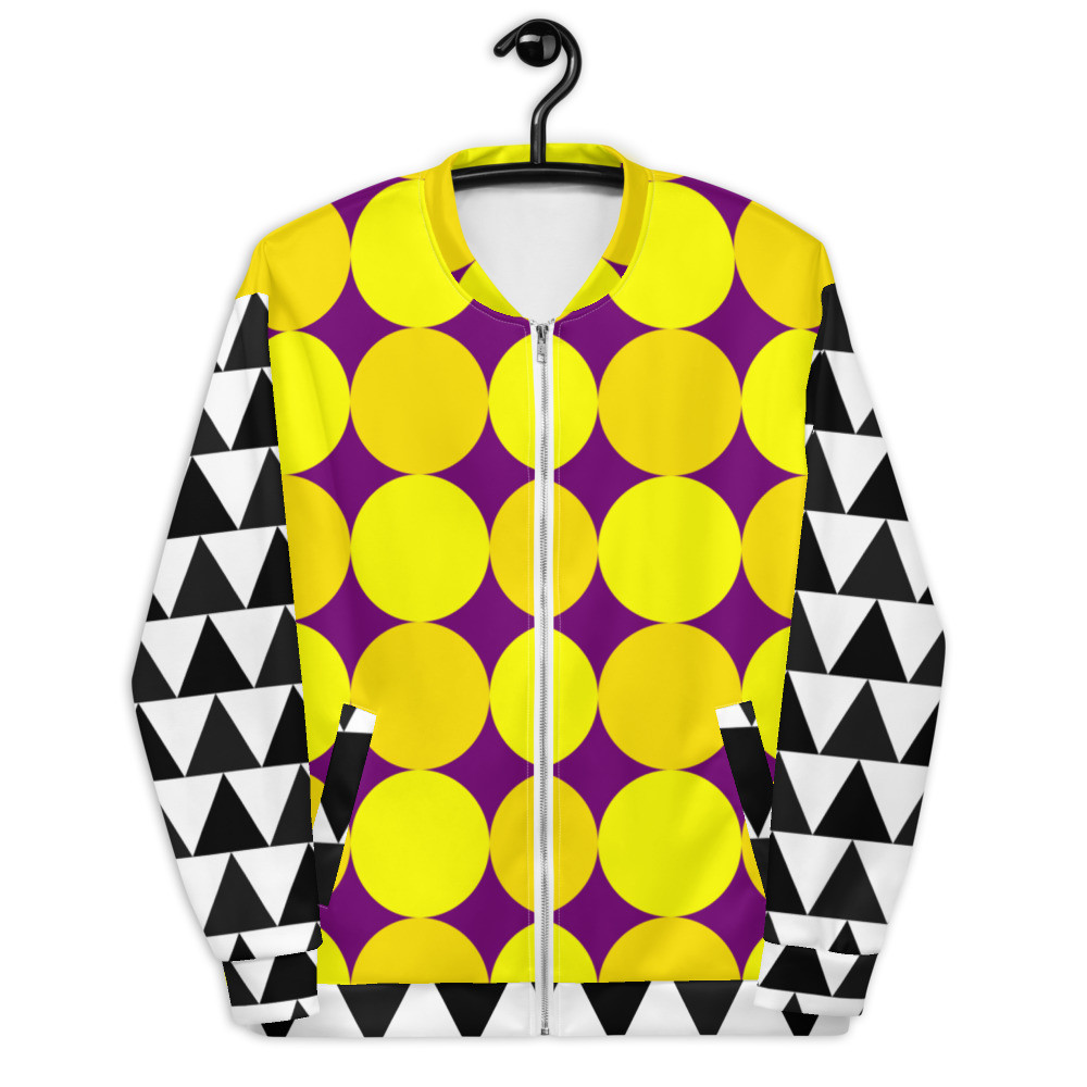 Unisex Bomber Jacket, für Sie und Ihn Punktgitter Mix original dELLaS 2023