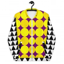 Unisex Bomber Jacket, für Sie und Ihn Punktgitter Mix original dELLaS 2023