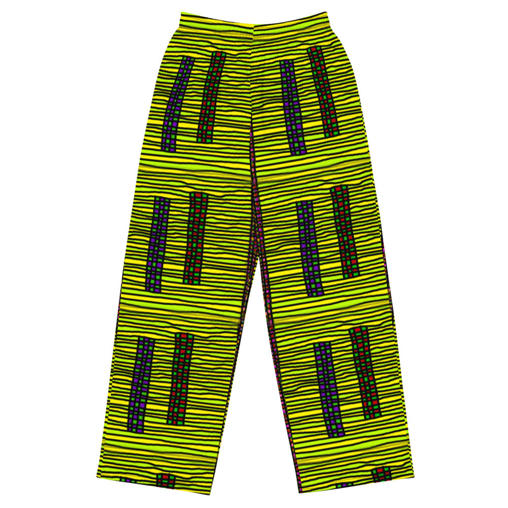 All-over print unisex wide-leg pants original dELLaS design 2023