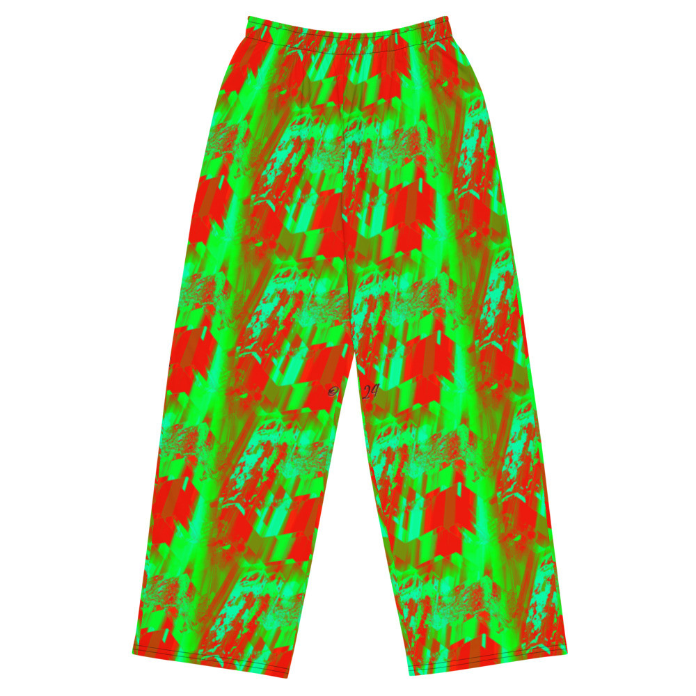 All-over print unisex wide-leg pants designet bei dELLaS Art 2024 