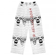 All-over print unisex wide-leg pants original dELLaS Design 2024