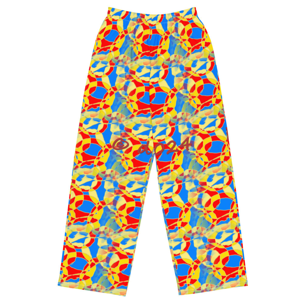 All-over print unisex wide-leg pants Wiete Hosen für Sie und Ihn original dELLaS Design 2024 