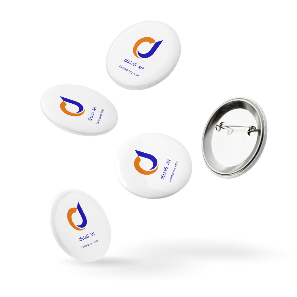 Set of pin buttons Original dELLaS Design 2025