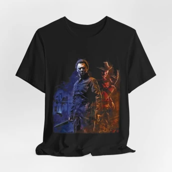 Horror Movie Unisex Tee, Graphic Tee, Halloween Shirt, Retro Film Merch, Gift for Movie Lovers, Unisex Jersey Shirt
