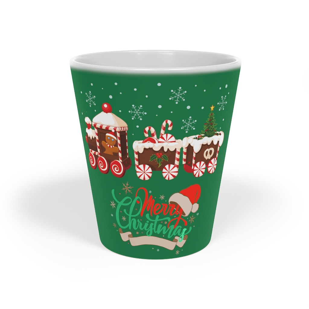 Latte Mug, 12oz Candy train 
