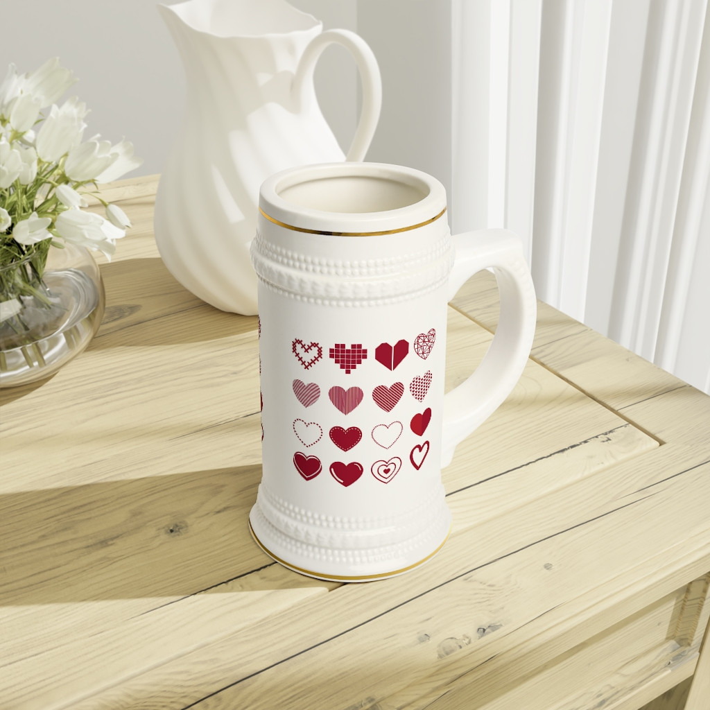 Stein Mug Hearts