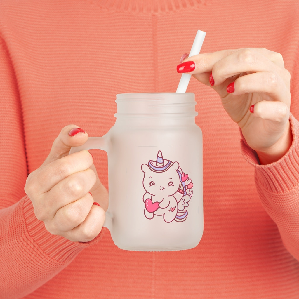 Mason Jar Unicorn Cupid