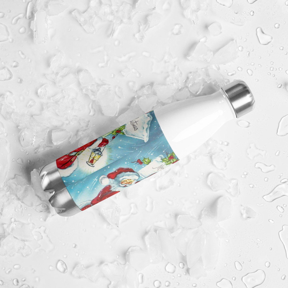 Stainless Steel Water Bottle Merry Christmas
