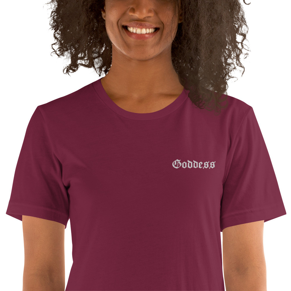 Embroidered Goddess t-shirt