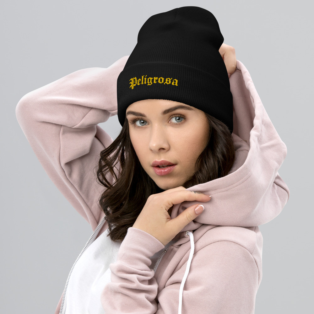Embroidered Peligrosa Beanie