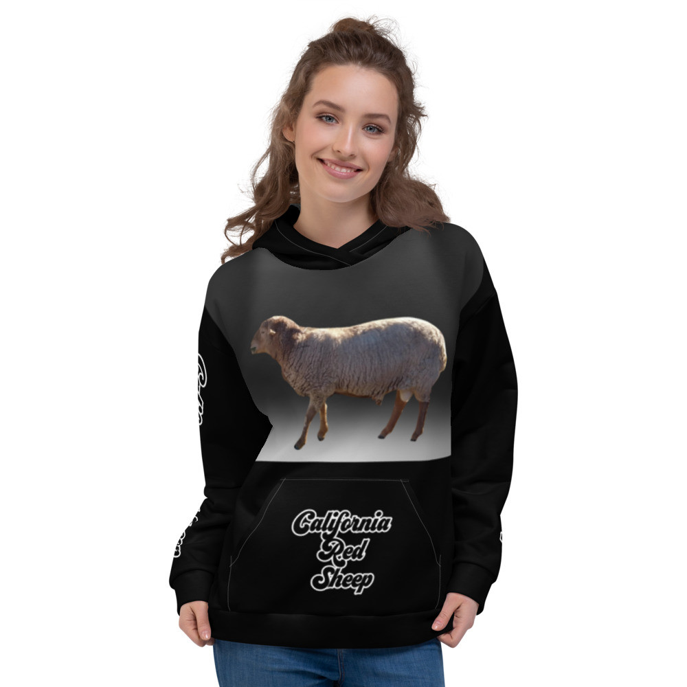 California Red Sheep Shear Perfection Ranch Unisex Hoodie 4