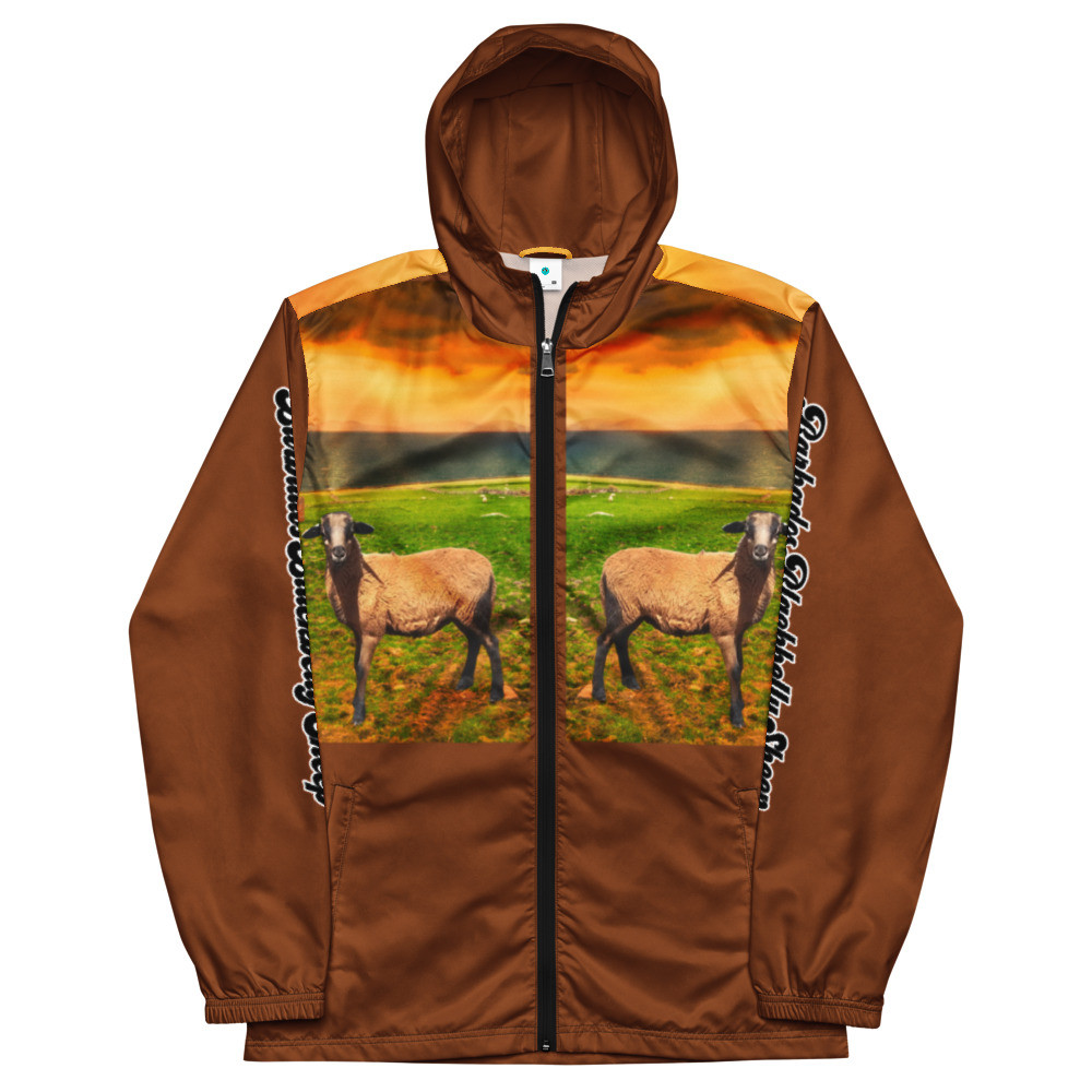 Barbados Blackbelly Sheep Hair Sheep Rare Sheep Breed Conservation Men’s windbreaker