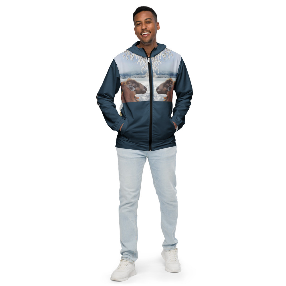 Barbados Blackbelly Sheep Hair Sheep Rare Sheep Breed Conservation Men’s windbreaker