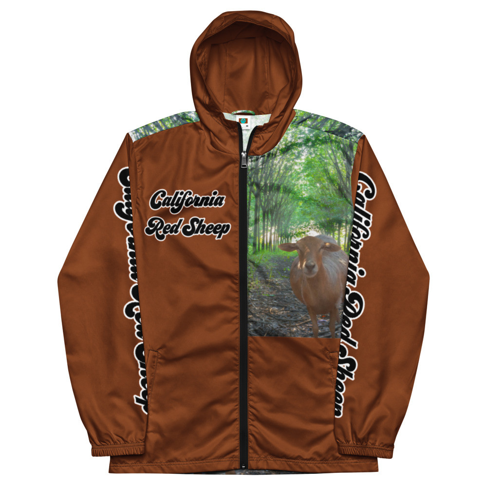 California Red Sheep Shear Perfection Ranch Saddle Brown Men’s Windbreaker 1