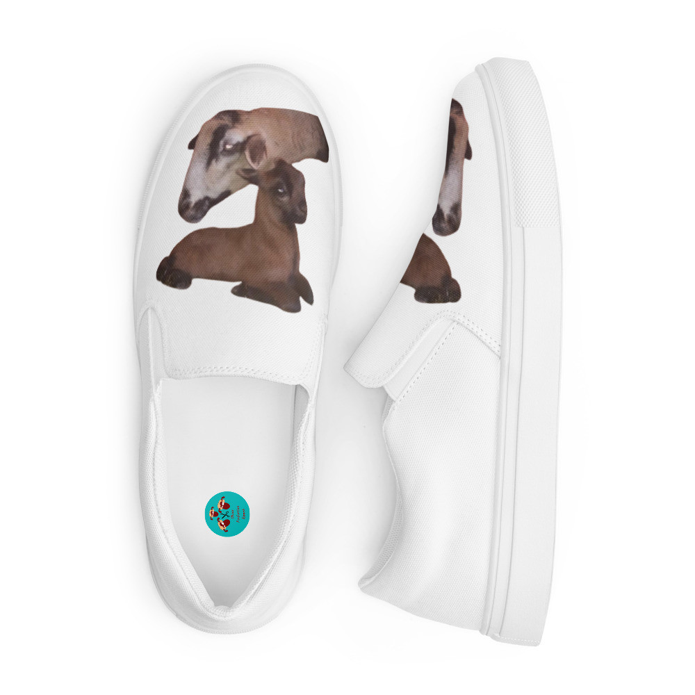Barbados Blackbelly Sheep Men’s slip-on canvas shoes