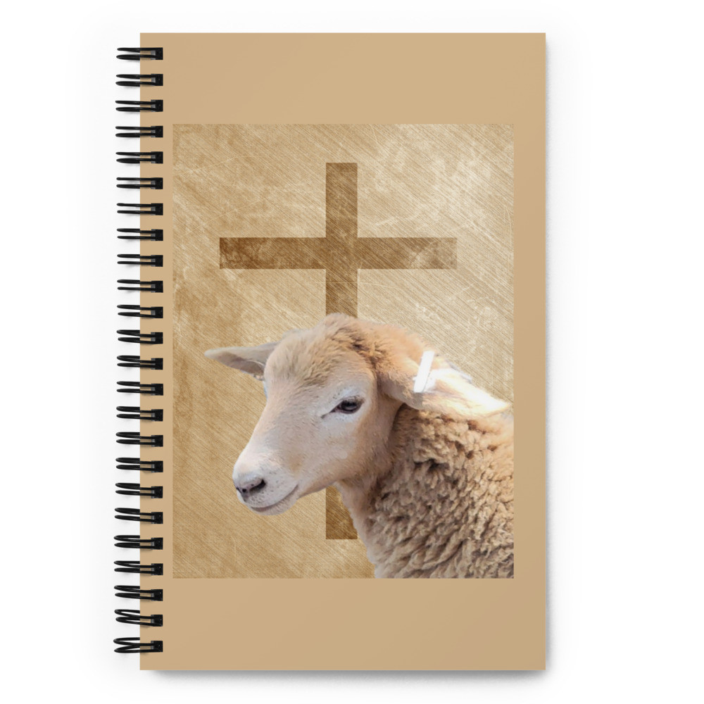 Lamb Of Faith Spiral notebook