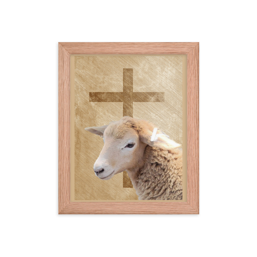 Lamb Of Faith Framed photo paper poster