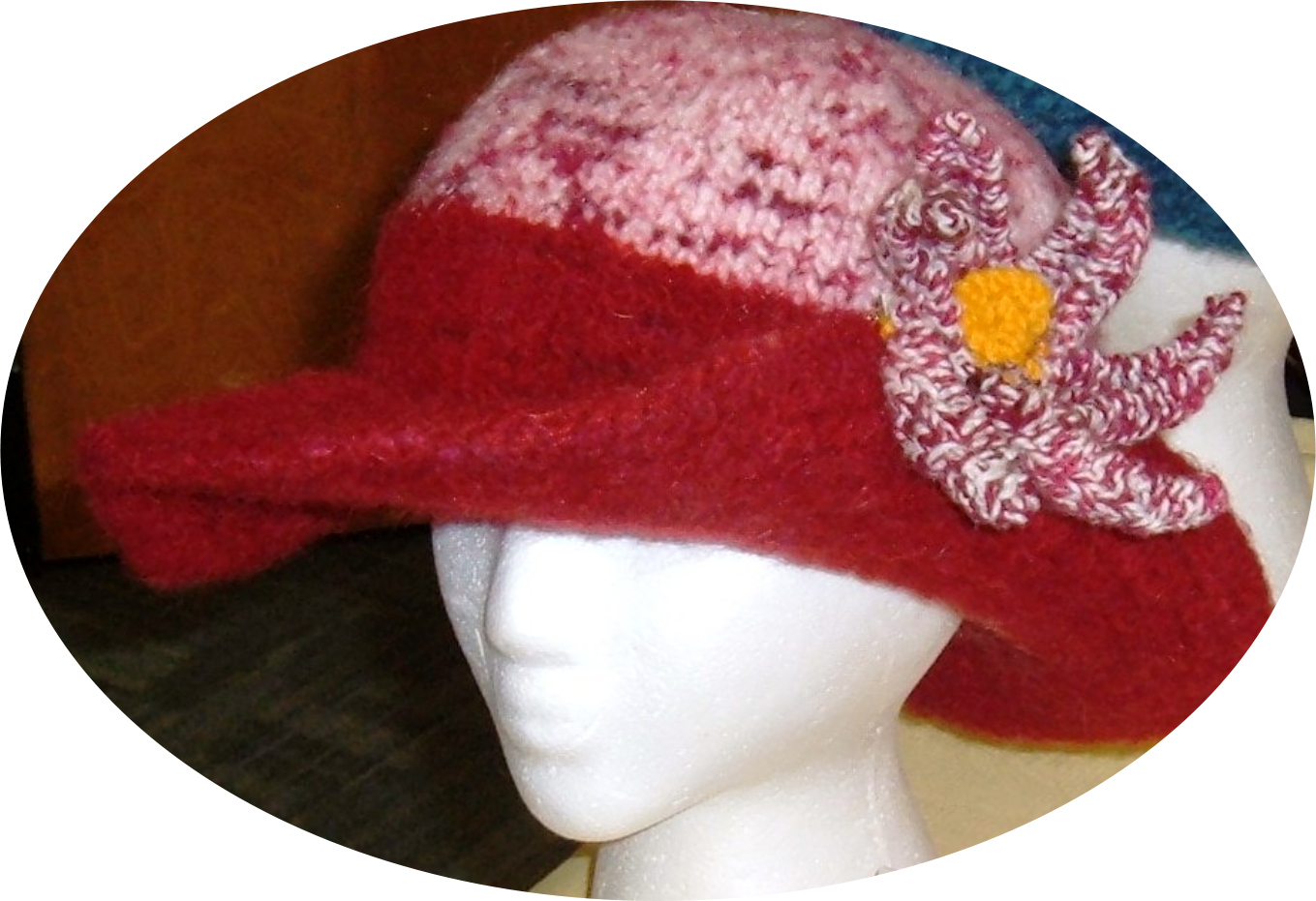 Hand Knit & Felted Wool Hat