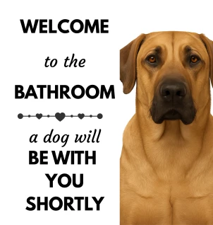 Humorouus Dog Shower Curtain Featuring BOLO