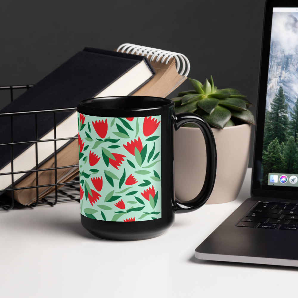 Black Glossy Mug